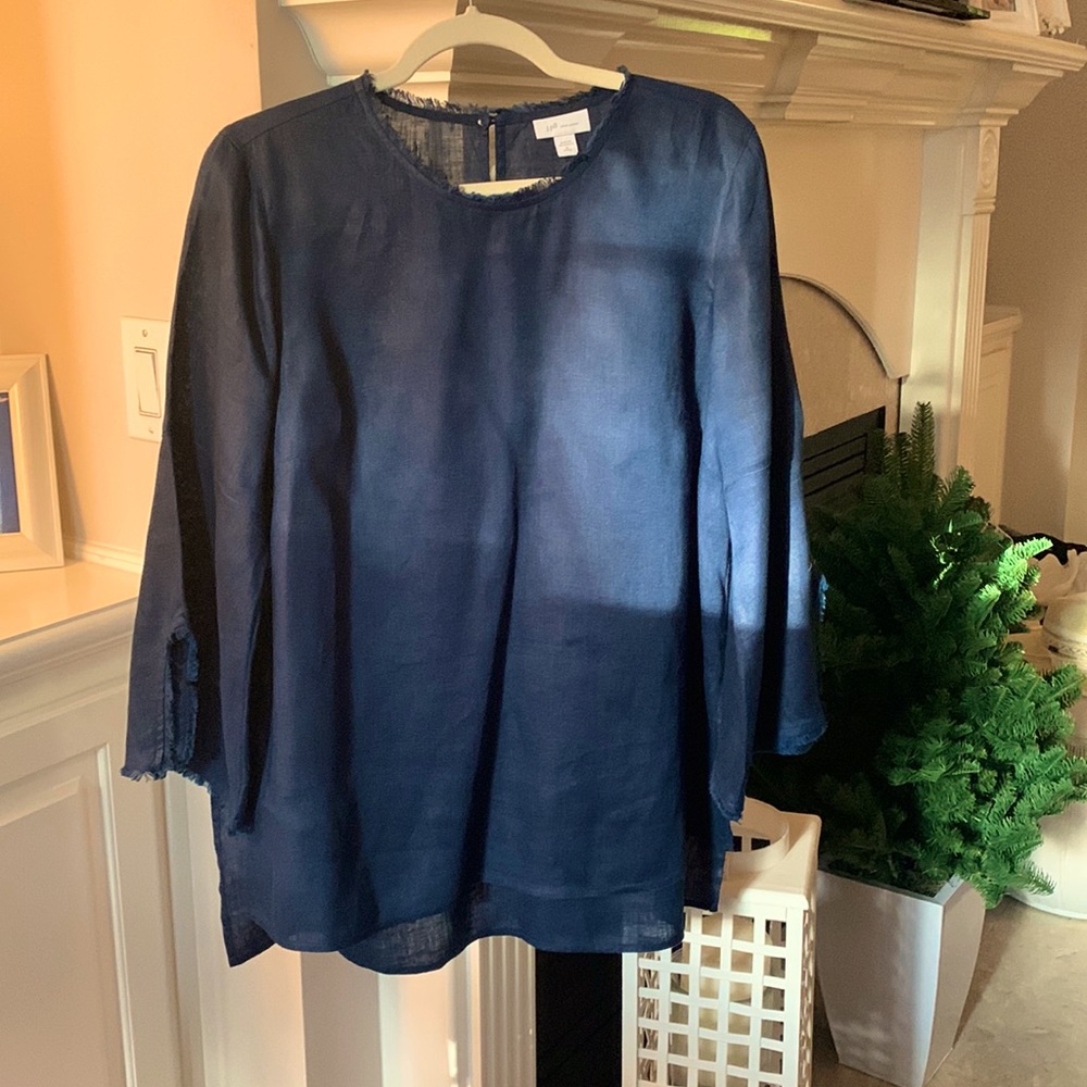 J. Jill Petite Linen Top